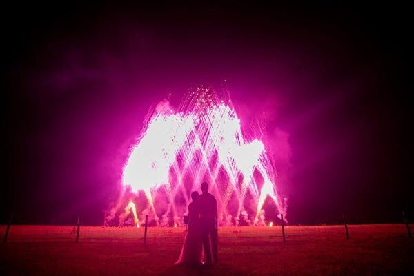 wedding firework display