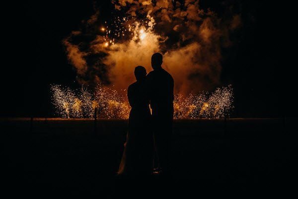 wedding firework ground displays